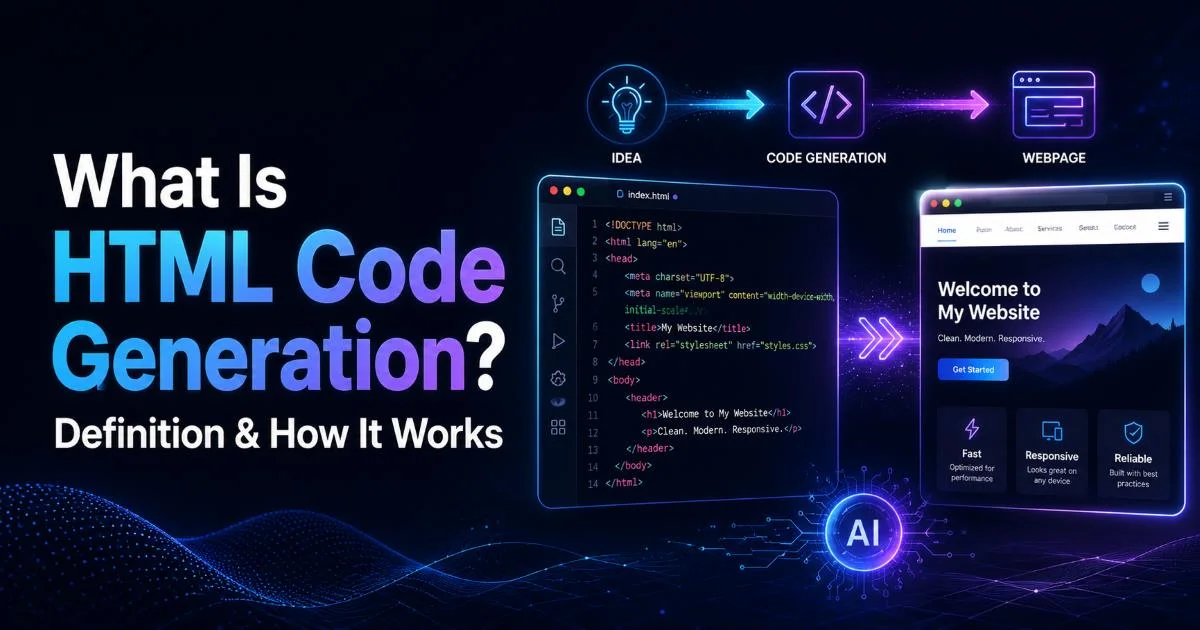 What Is HTML Code Generation? Definition & How It Works